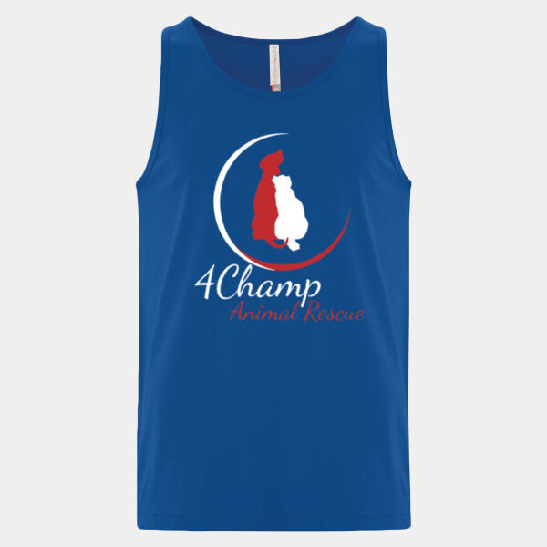 Unisex Tank Top White & Red Logo Thumbnail