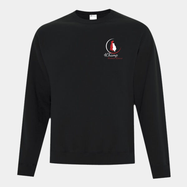 Unisex Sweatshirt White & Red Logo  Thumbnail