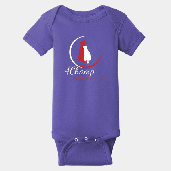 Onesie White & Red Logo  Thumbnail