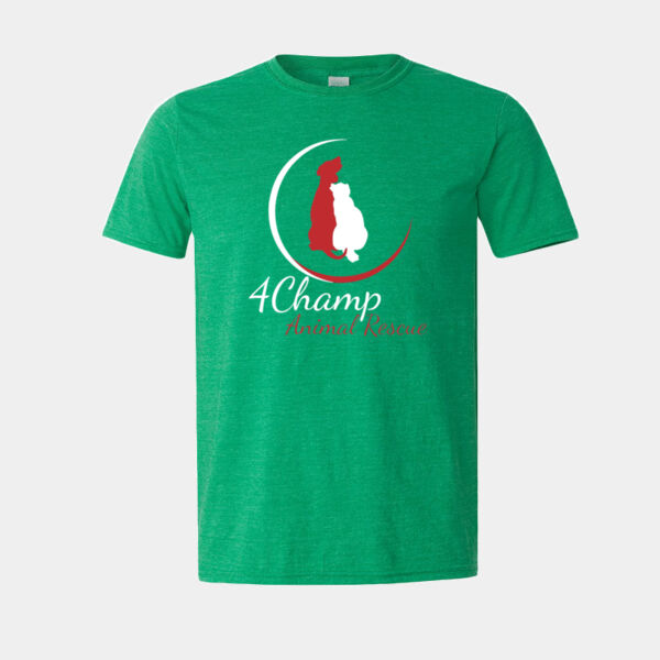 Unisex Tee White & Red Logo  Thumbnail