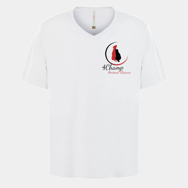 Unisex V Neck Black & Red Design Thumbnail